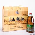 康乐土榨胡麻油1.5L*3桶/盒土榨亚麻籽油