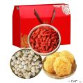 康乐县滋补干货红枸杞子干磨皮莲子银耳礼盒大礼包800g