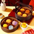 颂月礼 2层提篮 彩盒款8饼8味550克
