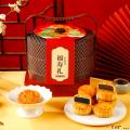 西瓜味的童话福寿礼无蔗糖礼盒 2层提篮腰封款8饼4味640克