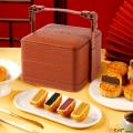 月光宝盒无蔗糖礼盒 2层提篮 彩盒款8饼5味640克