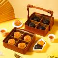 西瓜味的童话月光宝盒 流心月饼礼盒8饼2味400克
