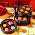 西瓜味的童话中秋礼 3层大提篮 彩盒款12饼12味940克