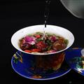 卓尼县重瓣红玫瑰八宝盖碗茶12袋840g/箱