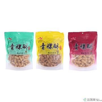 卓尼县精选粗粮青稞酥组合色泽金黄220g*3袋