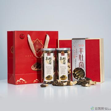 羊肚菌木盒装150g礼盒装