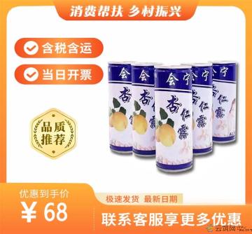 甘肃特产杏仁露经典植物蛋白240ml*8罐礼盒装(包税包邮)