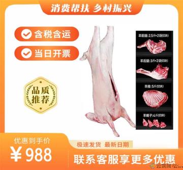 散养全羊20斤新鲜羊排羊腿羊蝎子烤全羊礼盒