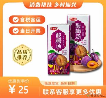 酸梅汤250ml*10盒整箱（包税包邮）