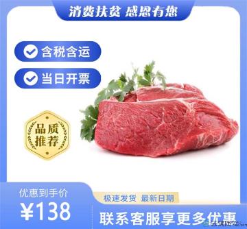 康县精品现宰现发黄铜体21鲜牛肉（包税包邮）