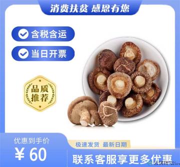 康县新货香菇干货仿野生 康县椴木菌类 农家自产 500g袋装包邮