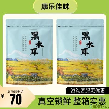 康乐县精品黑木耳500g（包邮）