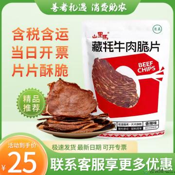 休闲小零食 牛肉脆片 25g/袋