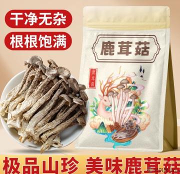 鹿茸菇200克/袋 油画设计风格新包装 脆脆菇