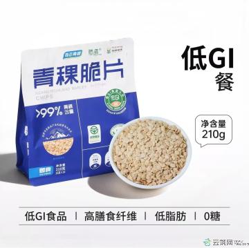 青稞脆片210克/袋内含独立小包装 采用先进的挤压微膨化技术 精制而成