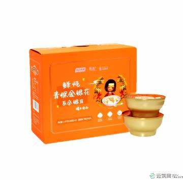 鲜炖青稞金银花百合银耳1600毫升/盒 高温灭菌、安全锁鲜，添加低聚果糖，不添加蔗糖