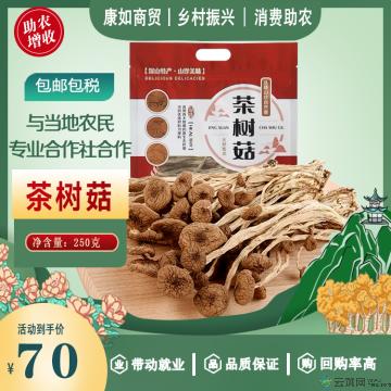 康乐县茶树菇康如商贸250克袋装包邮包税量大优惠