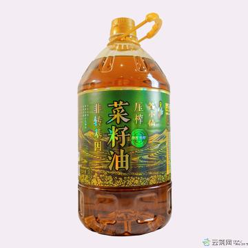马小边 压榨菜籽油 5L