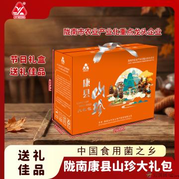 康县山珍大礼包干货490克 黑木耳羊肚菌类礼盒 送礼佳品