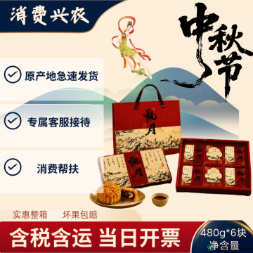 A款中秋月饼礼盒 传统手工包制 团圆佳节送礼首选