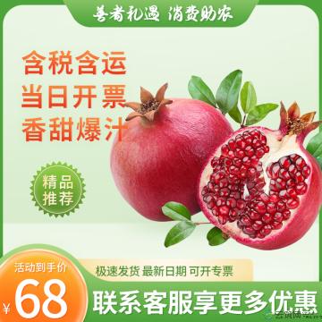 水果 果型饱满，果皮薄好剥  石榴
