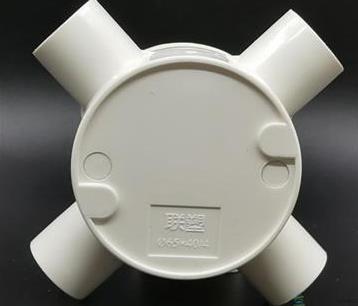 联塑pvc线管圆四通 pvc线管圆接线盒四通