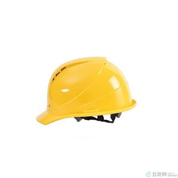 工人安全帽  V顶 黄色