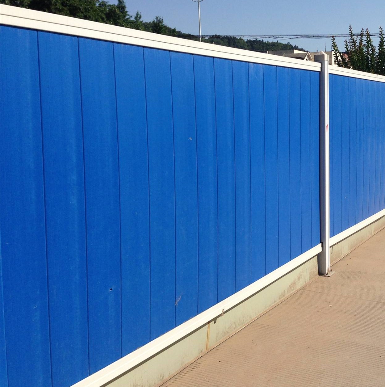 中成pvc围挡 pvc泡沫夹心围挡