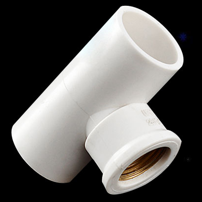 康乐pvc给水内丝正三通 pvc给水管件 dn25 壁厚2.0mm 1个/件
