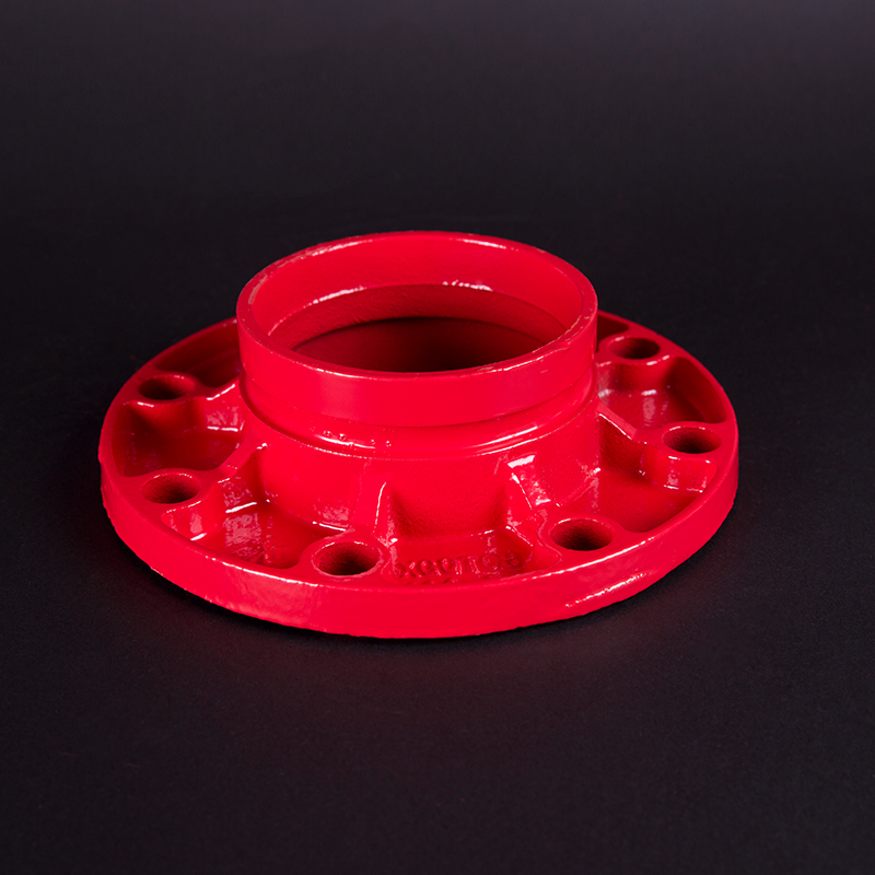 潍坊管件 沟槽法兰短管 消防沟槽法兰片