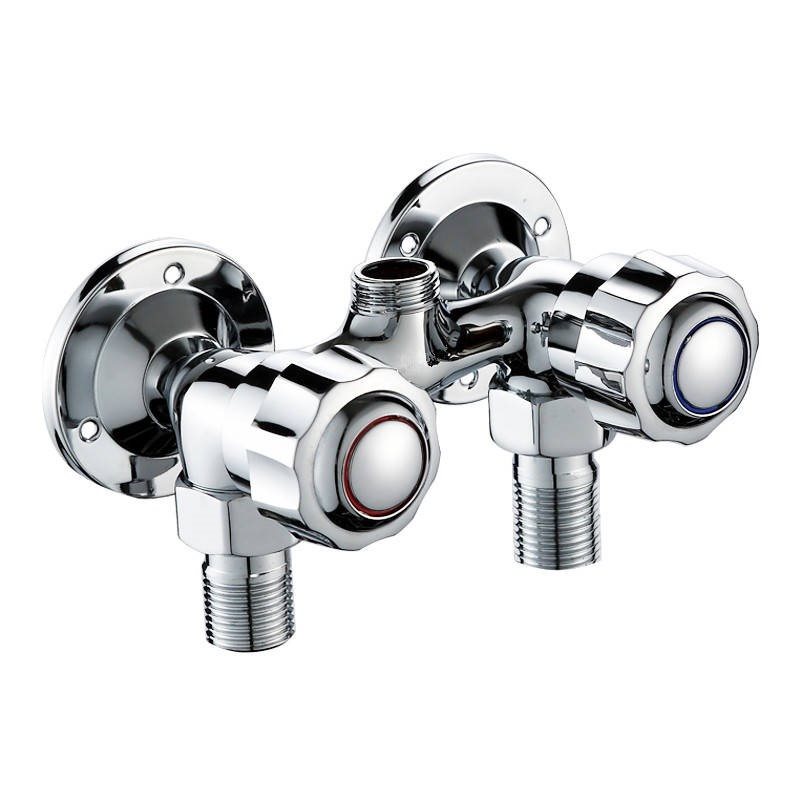 捷泰 明装沐浴阀 明装双开淋浴器