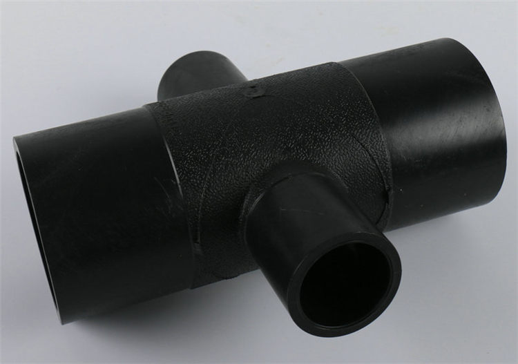 益源pe注塑对接异径四通 塑料pe异径四通