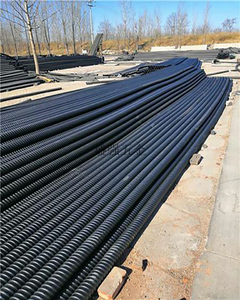 正大 塑料预应力波纹管 波纹管 电线软管穿线黑色塑料电工套管 螺纹管