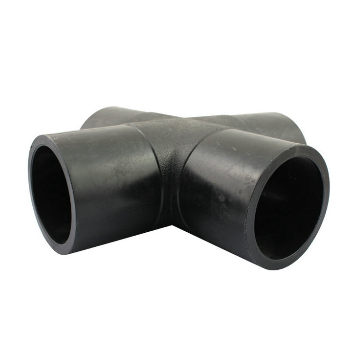 南风管业 pe注塑对接异径四通 pe异径四通