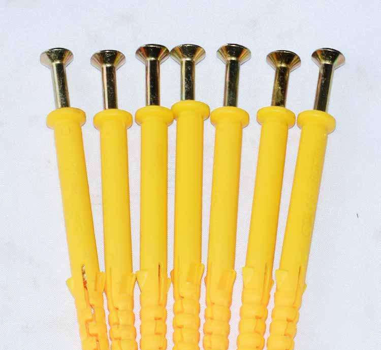 美佳利 塑料膨胀螺栓 产品材料: 塑料 产品使用注意: 按照膨胀螺丝的