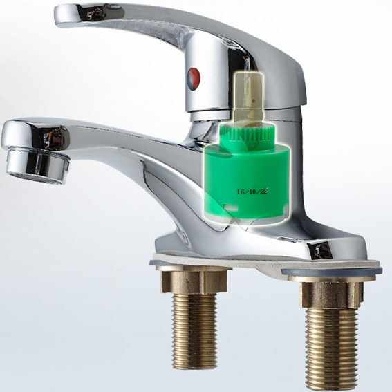 美家 单把双孔面盆龙头 水龙头