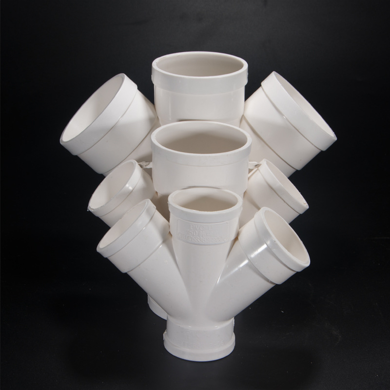 给排水材料,管件  pvc给排水 pvc给水三通 产品名称:pvc排水斜四通